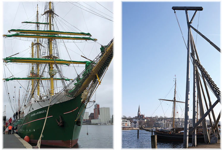 Ferienwohnung mit Ostseeblick: Schiff im Flensburger Hafen